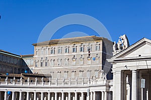 Pope from Apostolic Palace - Rome photo