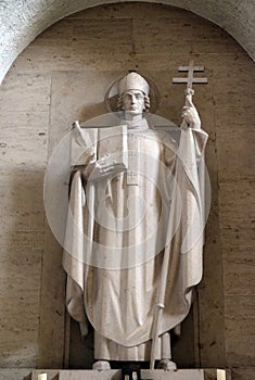Pope Boniface, altar in Munsterschwarzach Abbey, Benedictine monastery, Germany