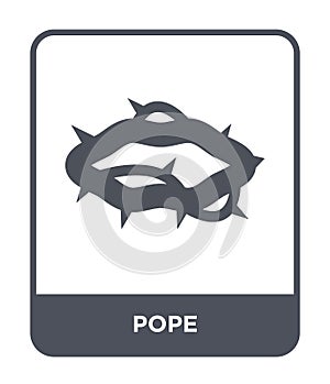 pope icon in trendy design style. pope icon isolated on white background. pope vector icon simple and modern flat symbol for web