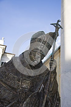 Pope John Paul II statue photo
