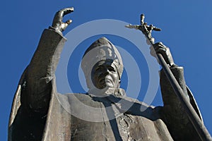 Pope John Paul II statue, Marija Bistrica, Croatia