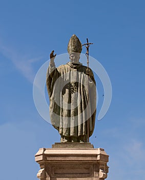 Pope John Paul II statue. Spain. Jerez. photo