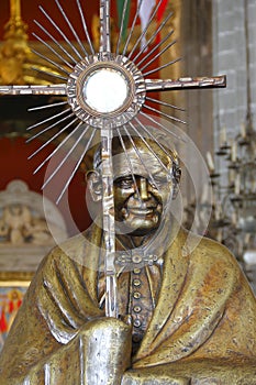 Pope John Paul II Statue in villa de guadalupe mexico city