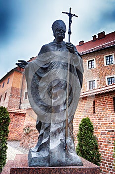 pope paul wojtyla statue photo