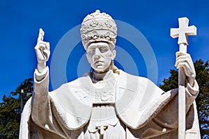 Pope Pius XII Statue Basilica of Lady of Rosary Fatima Portugal