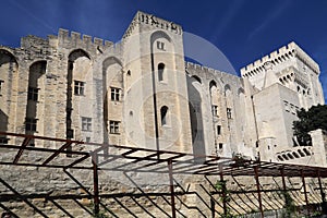 Pope`s palace in Avignon, France