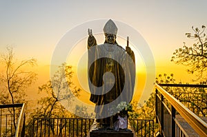 Pope Statue in Santiago, Chile