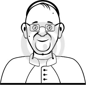 Pope vector photo