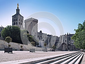 Popes' Palace in Avignon, France photo