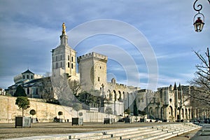 The Popes' Palace in Avignon, France