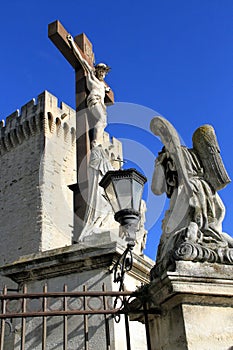Popes Palace in Avignon, France photo