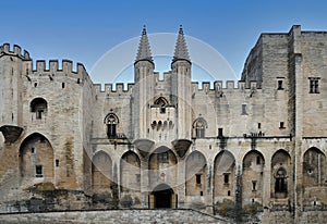 Popes Palace a historic building in Avignon photo