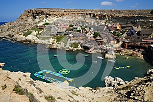 Popeye Village, also known as Sweethaven Village, is located in Anchor Bay. Triq Tal-Prajjet, Il-Mellieha, Malta.