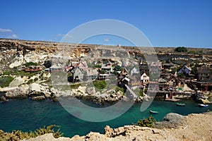 Popeye Village, also known as Sweethaven Village, is located in Anchor Bay. Triq Tal-Prajjet, Il-Mellieha, Malta.