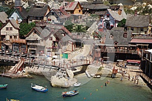 Popeye Village, also known as Sweethaven Village, is located in Anchor Bay. Triq Tal-Prajjet, Il-Mellieha, Malta.