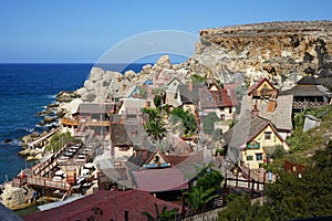 Popeye Village, also known as Sweethaven Village, is located in Anchor Bay. Triq Tal-Prajjet, Il-Mellieha, Malta.