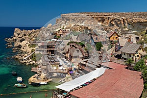 Popeye Village, also known as Sweethaven Village, is a purpose-built film set in Malta