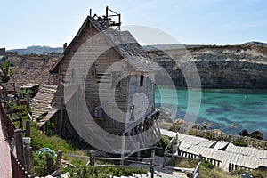 Popeye Village, filmset family park, island Malta