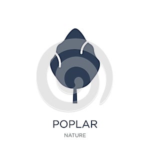 Poplar icon. Trendy flat vector Poplar icon on white background