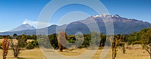 Popocatepetl and Iztaccihuatl.