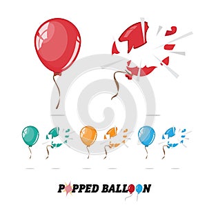 Popped balloon -