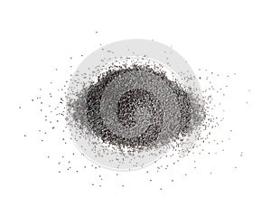 Poppy Seed, Blue Poppyseed Pile, Small Culinary Grains, Tiny Seeds, Oilseed Sprinkles