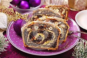 Poppy seed cake for christmas