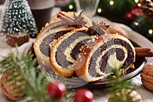 Poppy seed roll for Christmas