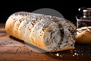 Poppy seed roll. Generate Ai