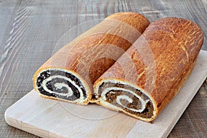 Poppy seed and walnut rolls