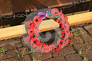 Poppy wreath rememberance sunday