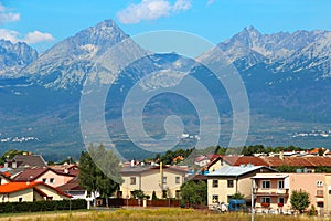 Poprad and High Tatras mountains, Slovakia