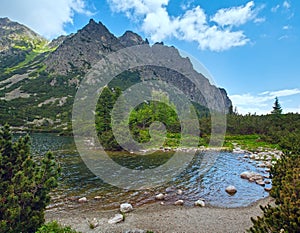 Popradske Pleso (Slovakia) summer view.