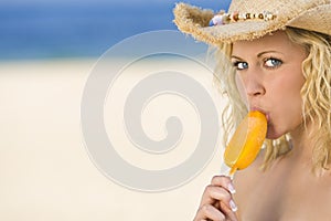 Helado sobre el Playa 