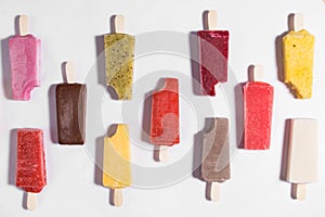 Popsicle collection assorted ice cream lolly