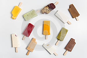 Popsicle collection assorted ice cream lolly