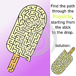 Popsicle maze labirinth game