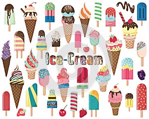 Popsicles and Ice Cream Elements