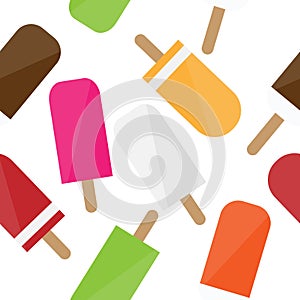 Popsicles seamless pattern