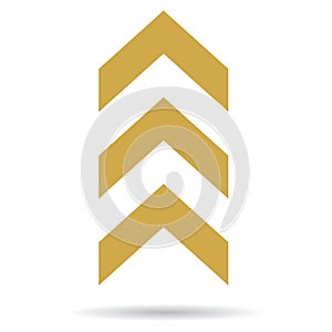 popular abstract zig zag gold chevron stack grunge pattern background