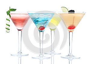 Popular alcoholic cocktails composition