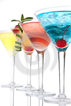 Popular alcoholic cocktails composition