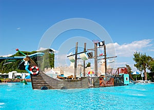 Popular aquapark at Turkish hotel