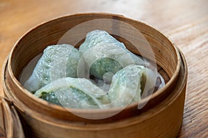 Popular asia food vegetable dimsum