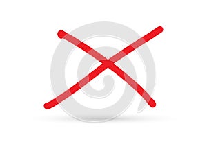 Popular check list symbol x wrong mark isolated photo