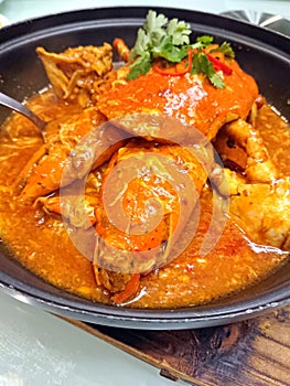 Popular Chilli crab of Singapore