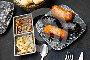 Popular dish of Uruguayan cuisine is Chorizo Criollo