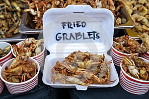 Popular Filipino street food Fried Grablets