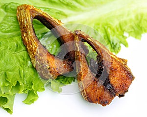 Popular fried hilsa or Ilish fish