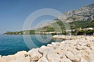 Popular holiday resort Tucepi. Makarska Riviera, Dalmatia, Croatia